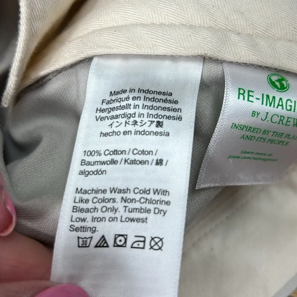 J. Crew cd466 Stone Broken-in Straight Chino Pants  NWT